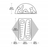 Dimensions Tente Big Agnes Blacktail 2