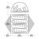 Dimensions Tente Big Agnes Blacktail 4