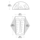 Dimensions Big Agnes Copper Spur HV UL2 Long