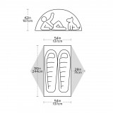 Dimensions Big Agnes Copper Spur UL2 XL