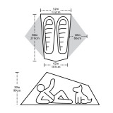 Dimensions Big Agnes Tiger Wall 2 Platinum