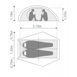 Dimensions Tente exped Mira 2 HL