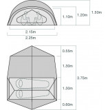 Dimensions Tente Exped Outer Space II