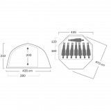 Dimensions Helsport Varanger Dome 8-10