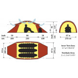 Dimensions Tente Hilleberg Saivo
