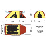 Dimensions Tente d'expédition Hilleberg Nammatj 3