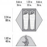 Dimensions Msr Hubba Hubba HD 2P
