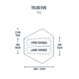 Dimensions Sea To Summit Telos Evo TR2 Bikepack