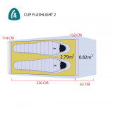 Dimensions Sierra Designs Clip Flashlight 3000-2