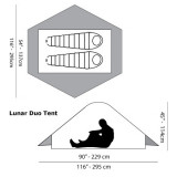 Dimensions Tente Six Moon Designs Lunar Duo Explorer