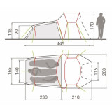 Dimensions Vaude Chapel L XT 3P