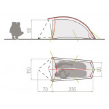 Dimensions Vaude Hogan SUL 1-2P