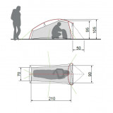 Dimensions Vaude Taurus SUL 1P