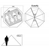 Dimensions Tipi Luxe Outdoor Winter Shelter F8e