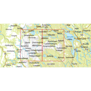 Jämtlandsfjällen 1:75 000