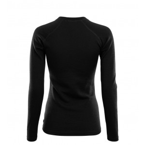 Sous-vêtement thermique Aclima WarmWool Crew Neck Woman - Black