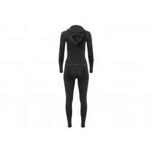 Combinaison avec cagoule 100 % laine mérinos Aclima WarmWool Overall Woman-Noir