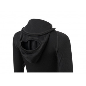 Combinaison avec cagoule 100 % laine mérinos Aclima WarmWool Overall Woman-Noir
