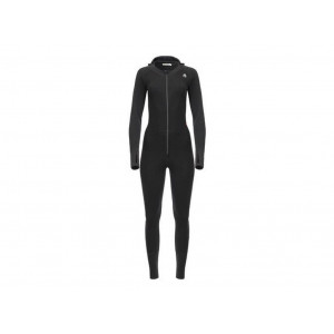 Combinaison avec cagoule 100 % laine mérinos Aclima WarmWool Overall Woman-Noir