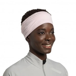 Bandeau léger et réfléchissant Buff Dryflx Headband-Rose/Solid Camélia