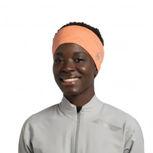 Bandeau léger et réfléchissant Buff Dryflx Headband-Orange/Solid Cyberpink