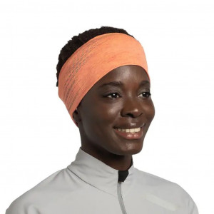 Bandeau léger et réfléchissant Buff Dryflx Headband-Orange/Solid Cyberpink