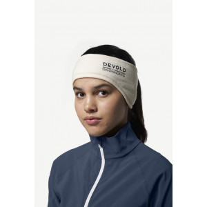 Bandeau épais, chaud et doux 100 % en laine mérinos Devold Endurance Merino Headband - Crème/Raw White