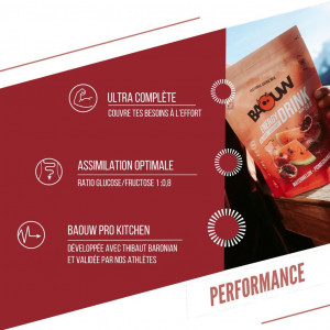Baouw Energy Drink Pastèque-Grenade 45 g