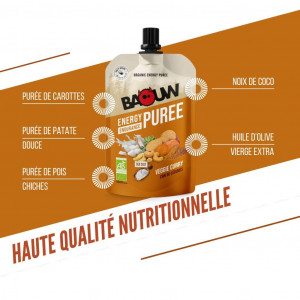 Baouw Purée Bio Cari de légumes