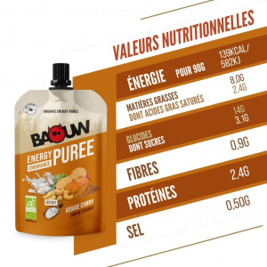 Baouw Purée Bio Cari de légumes