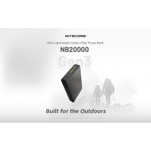 Nitecore NB20000 GEN3 Ultra Lightweight Power Bank
