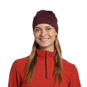 Bonnet chaud et léger Buff Merino Lightweight Beanie-Bordeaux/Garnet