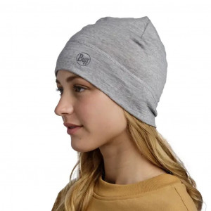 Bonnet chaud et léger Buff Merino Lightweight Beanie-Gris clair/Light Grey