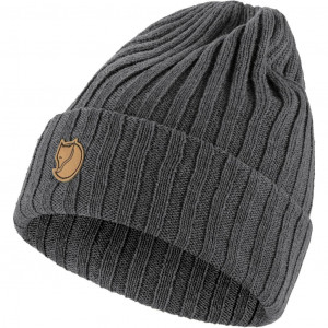 Bonnet à mailles côtelées 100 % laine Fjällräven Byron Hat - Graphite