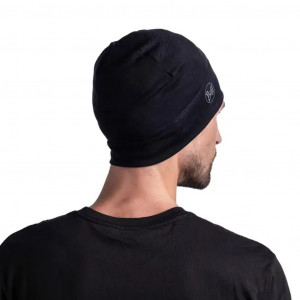 Bonnet chaud et léger Buff Merino Lightweight Beanie-Noir