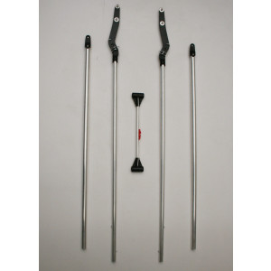 Snowsled Trail Pulk Hauling Shafts