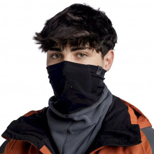 Tour de cou chaud en polaire Buff Mountain Bandana-Noir