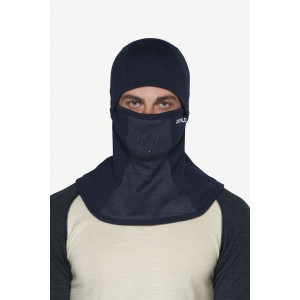 Cagoule épaisse, douce et chaude en laine mérinos Devold Expedition Arctic Pro Balaclava - Gris/bleu- Black/Ink