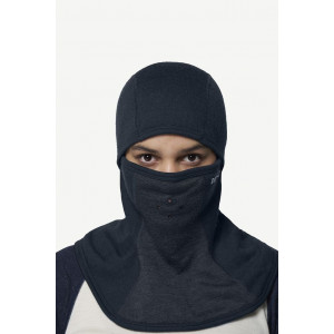 Cagoule épaisse, douce et chaude en laine mérinos Devold Expedition Arctic Pro Balaclava - Gris/bleu- Black/Ink