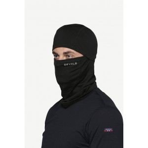 Cagoule fine, chaude et douce Devold Breeze Merino 150 Balaclava - Noir/Black