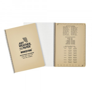 Carnet imperméable Modestone Waterproof Notepad 210x297mm Tan