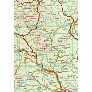 Carte de randonnée du Rondane 1:100 000