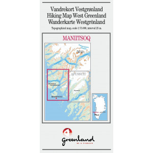 N° 14 - Maniitsoq – Groenland Ouest – Carte de randonnée - 1 :75 000