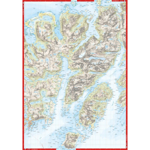 Carte Høyfjellskart Lofoten: Austvågøya – Svolvær 1:30 000