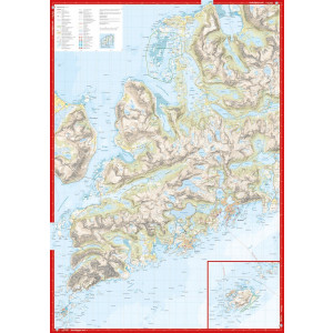 Carte Høyfjellskart Lofoten: Austvågøya – Svolvær 1:30 000