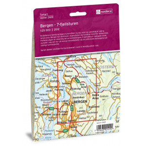 Bergen - 7-Fjellsturen 1:25 000