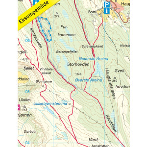 Bergen - 7-Fjellsturen 1:25 000