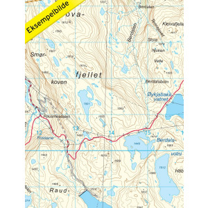 Hallingskarvet nasjonalpark 1:50 000