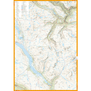 Carte de randonnée du Dovrefjell en Norvège  - Echelle 1:50 000