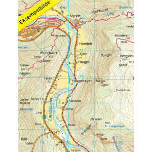Carte de randonnée Norvège Filefjell - 1:50000